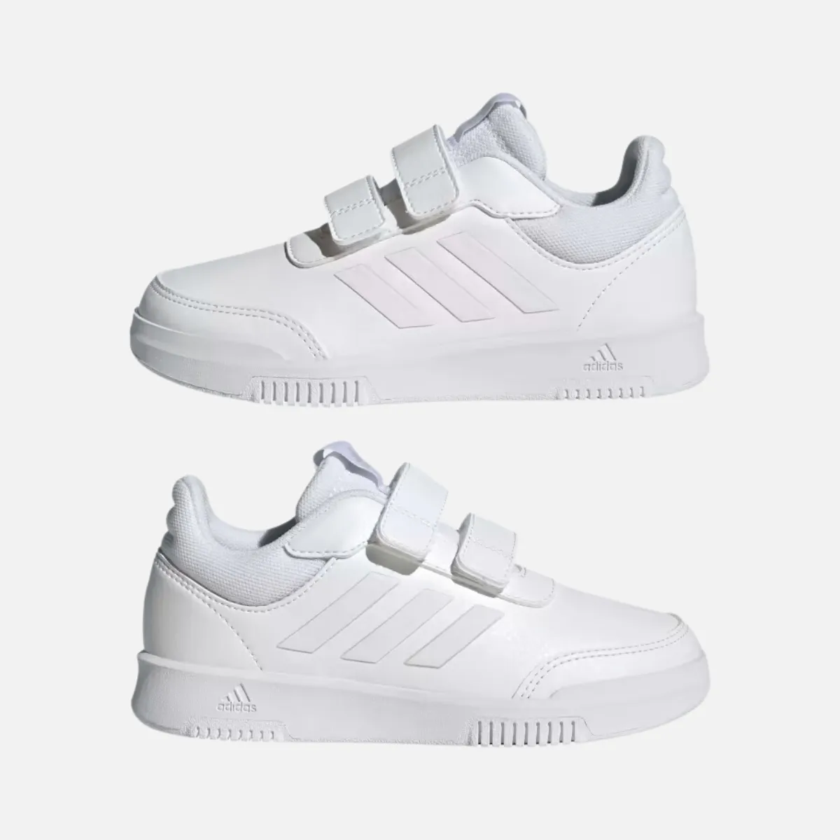 Adidas Tensaur Hook And Loop Kids Unisex Shoes (4-7 YEAR) -Cloud White/Cloud White/Grey One