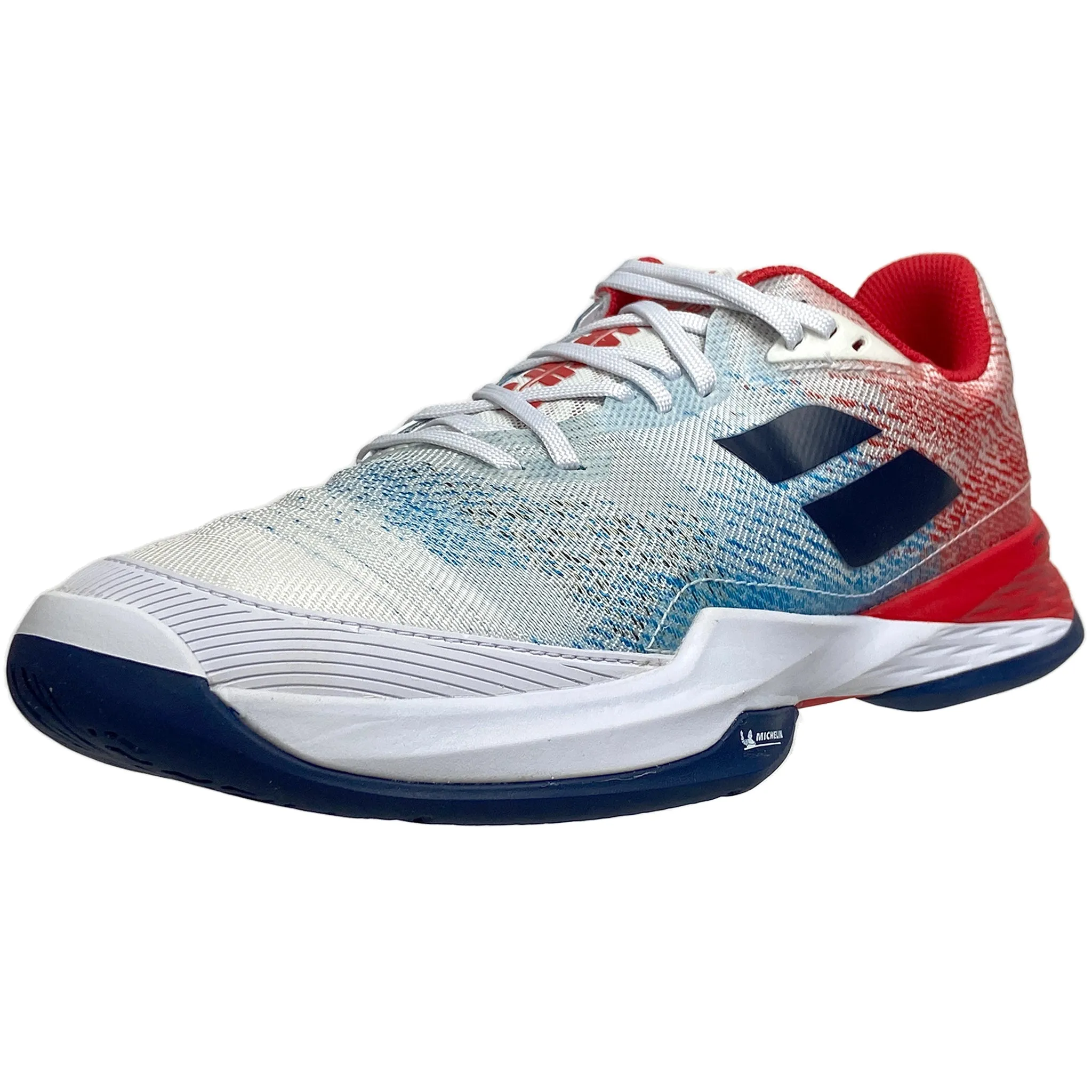 Babolat Men's Jet Mach 3 AC 30F22629-1005 White/Estate Blue