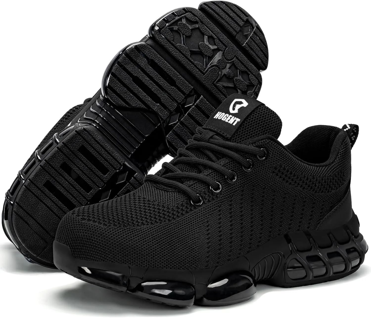 Steel Toe Shoes for Men Women Composite Toe Work Sneakers Indestructible Safety Tennis Shoes Lightweight Breathable Construction Sneakers Puncture Proof Air Cushion Ergonomic Design